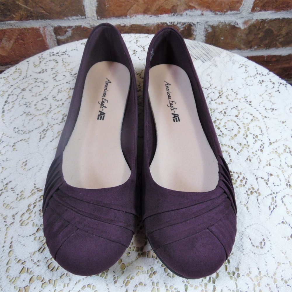 American Eagle Purple Flats